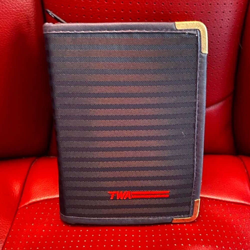 TWA Trans World Airlines Zippered Kit